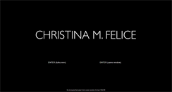 Desktop Screenshot of christinamfelice.com